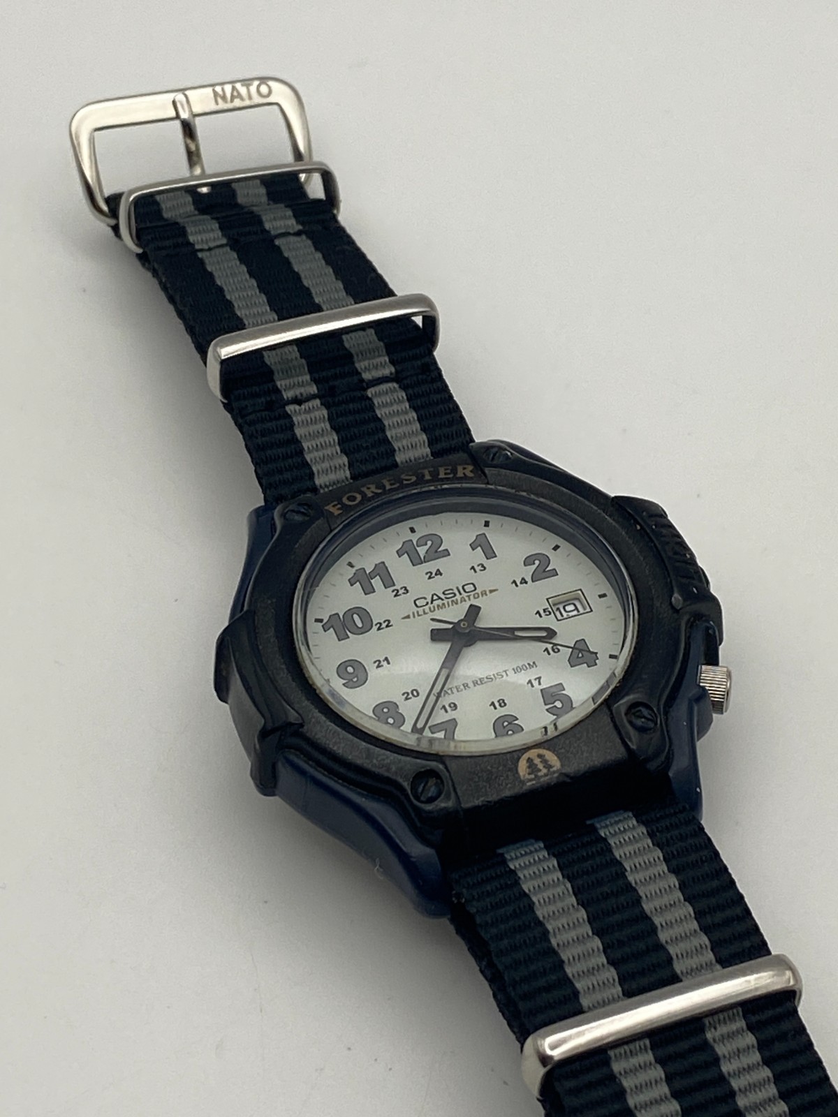 Casio FT-500 Forester Watch WR 10Bar New NATO Strap Back Light, Accurate Time