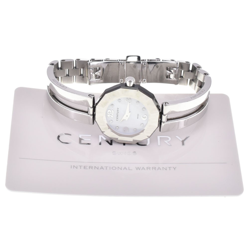 with paper CENTURY Time gem 606.7.Ｓ.AB1.11 8P diamond Quartz Ladies H#147673