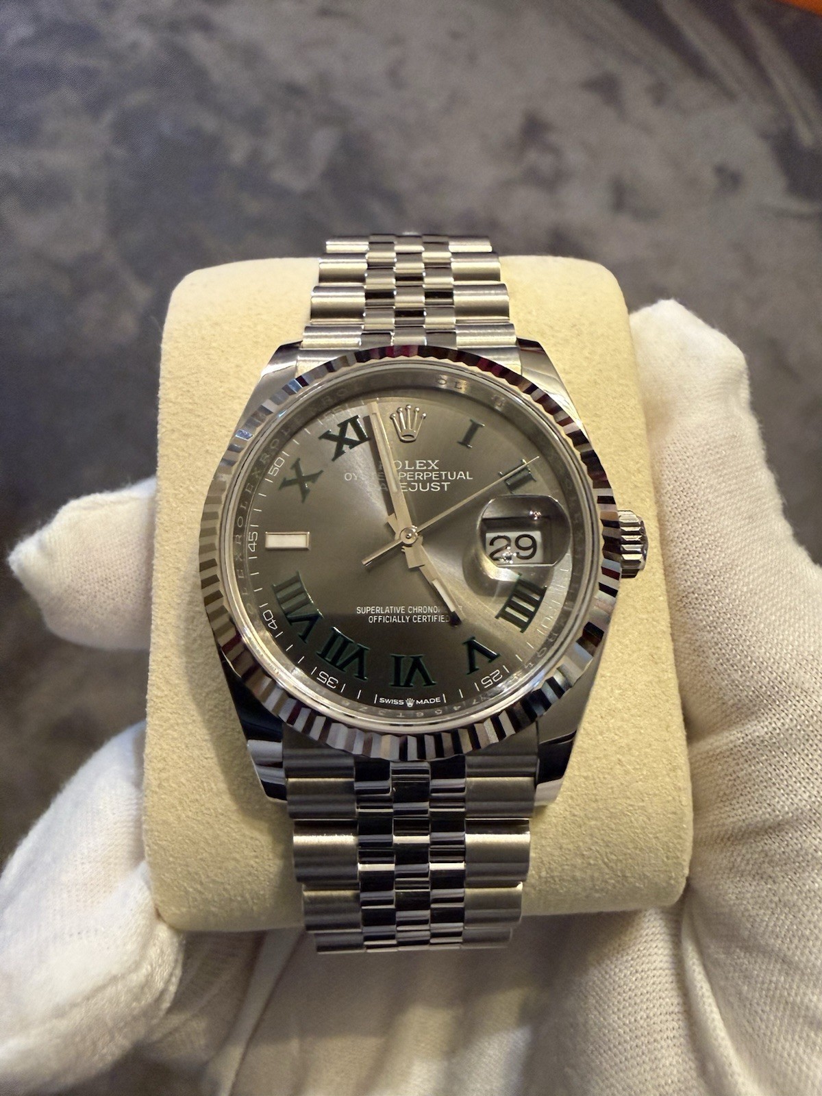 NEW 2026 Rolex Datejust 36MM “Wimbledon” Fluted Bezel, Jubilee, FULL SET
