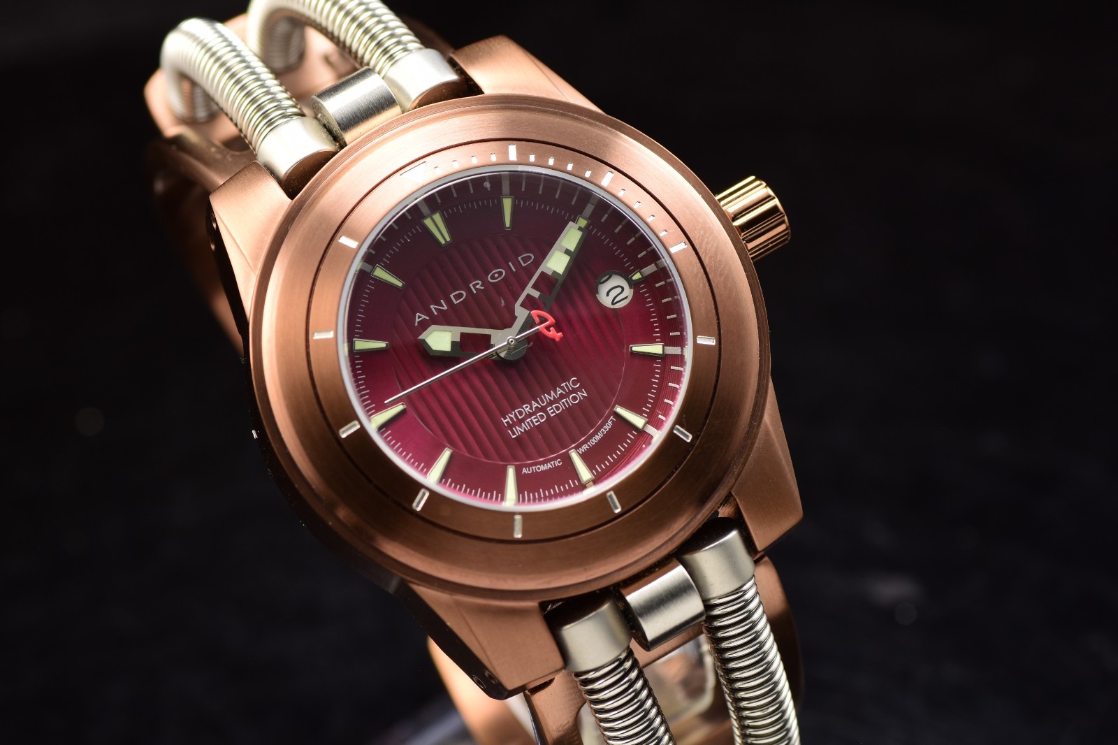 RARE ANDROID ARAGON AD680 HYDRAUMATIC LIMITED ED 029/500 AUTOMATIC MEN’S WATCH