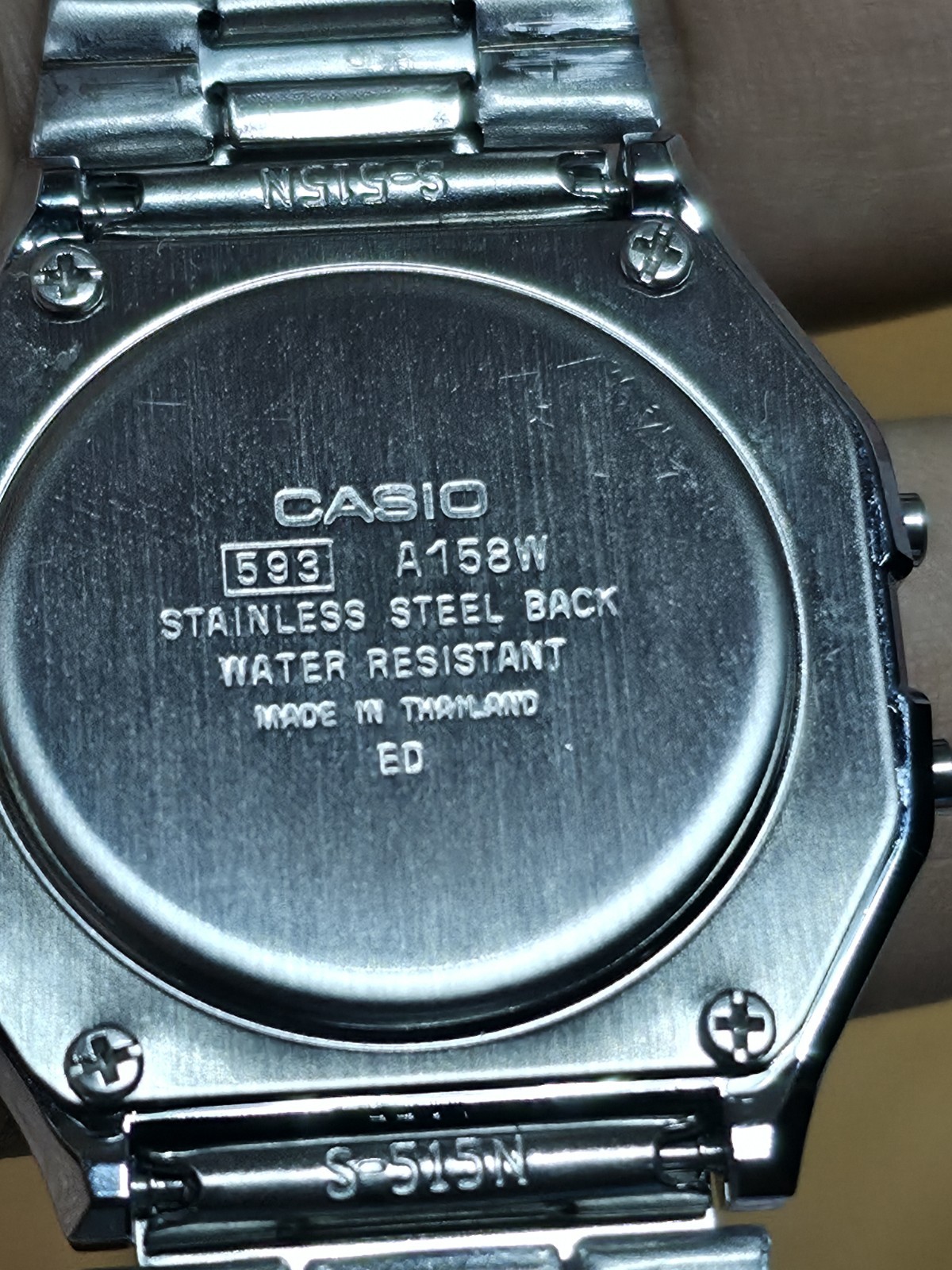 CASIO Men’s Watch A-158W Digital Silver Alarm Micro Light – NEW C1C