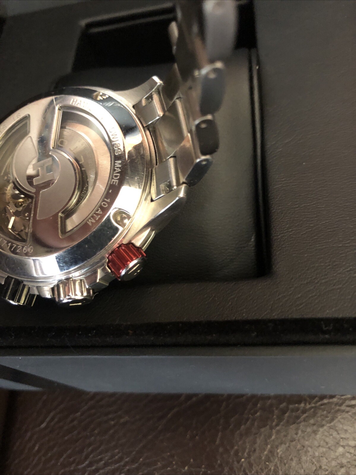 HAMILTON KHAKI TACHYMILER AUTOMATIC CHRONOGRA WRISTWATCH H717260 MINT TIMEPIECE