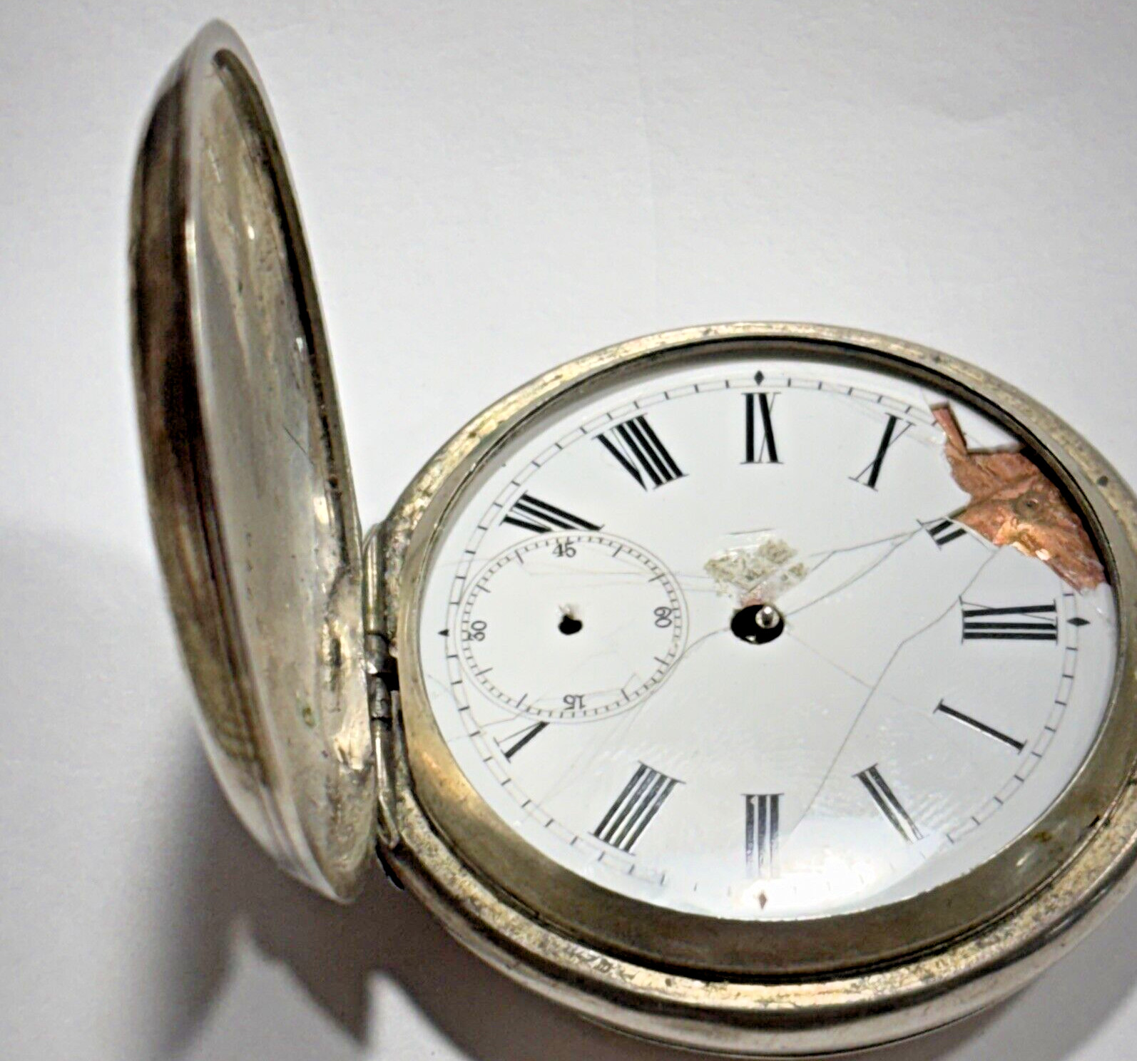 J. GOLDMANN, LWOW (LVIV), POLAND RETAILER C. 1890 DIOGENE SILVER POCKET WATCH
