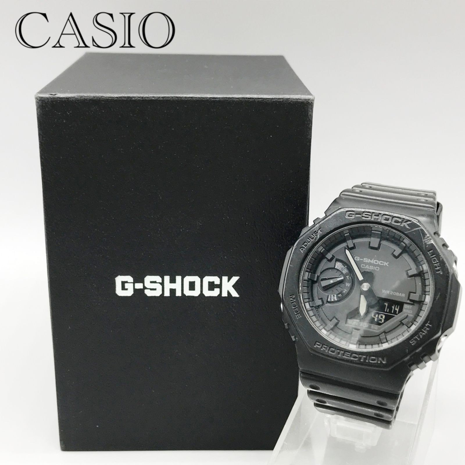 Casio G-Shock GA-2100-1A1JF Analog-Digital Resin Carbon Fiber Black From Japan