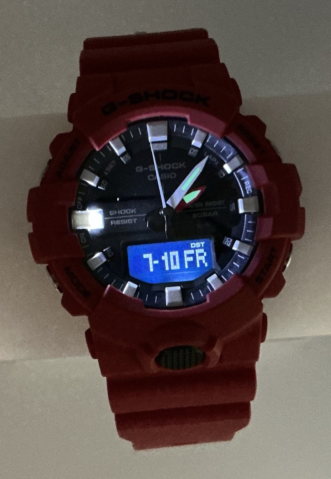 Casio Ga-800 G-Shock Red New Battery