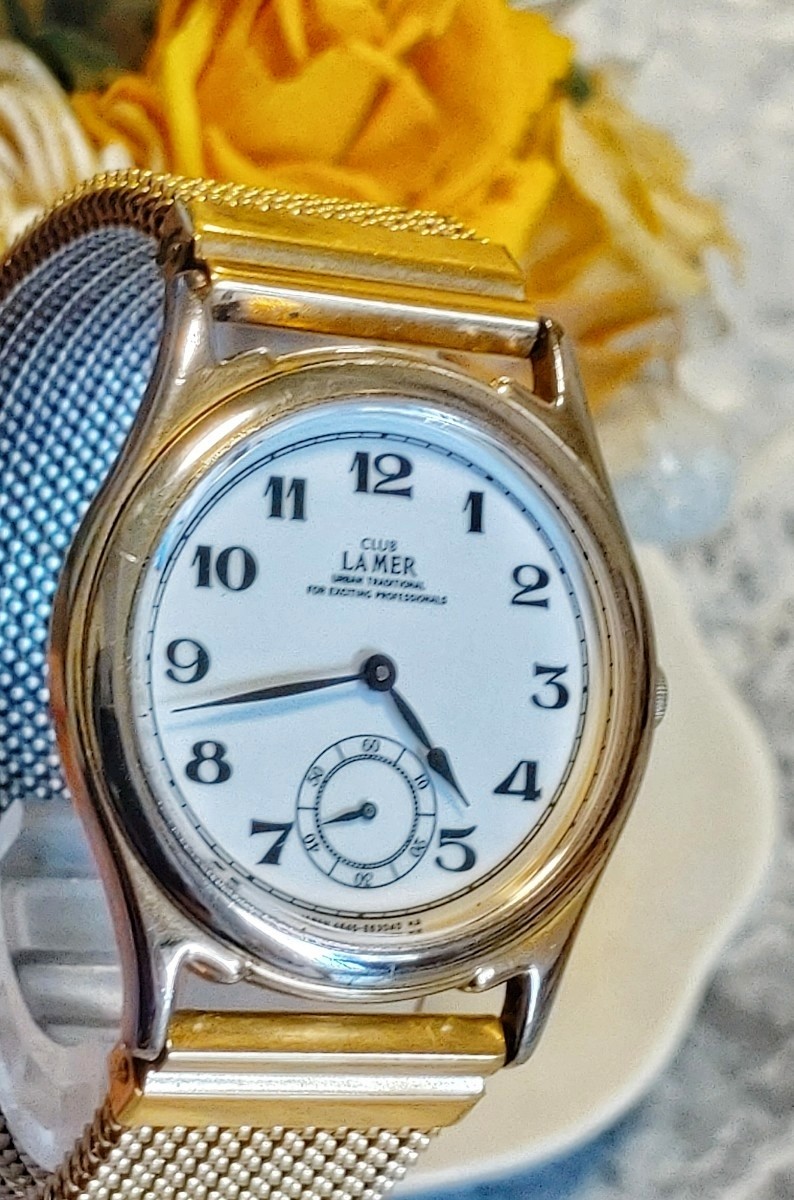 Working CITIZEN Club La Mer Men’s Watch Gold Small Second Vintage
