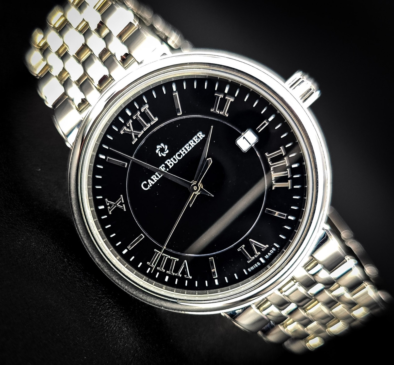 Carl F. Bucherer Adamavi Automatic Black Dial Watch Full Set 00.10314.08.35.21
