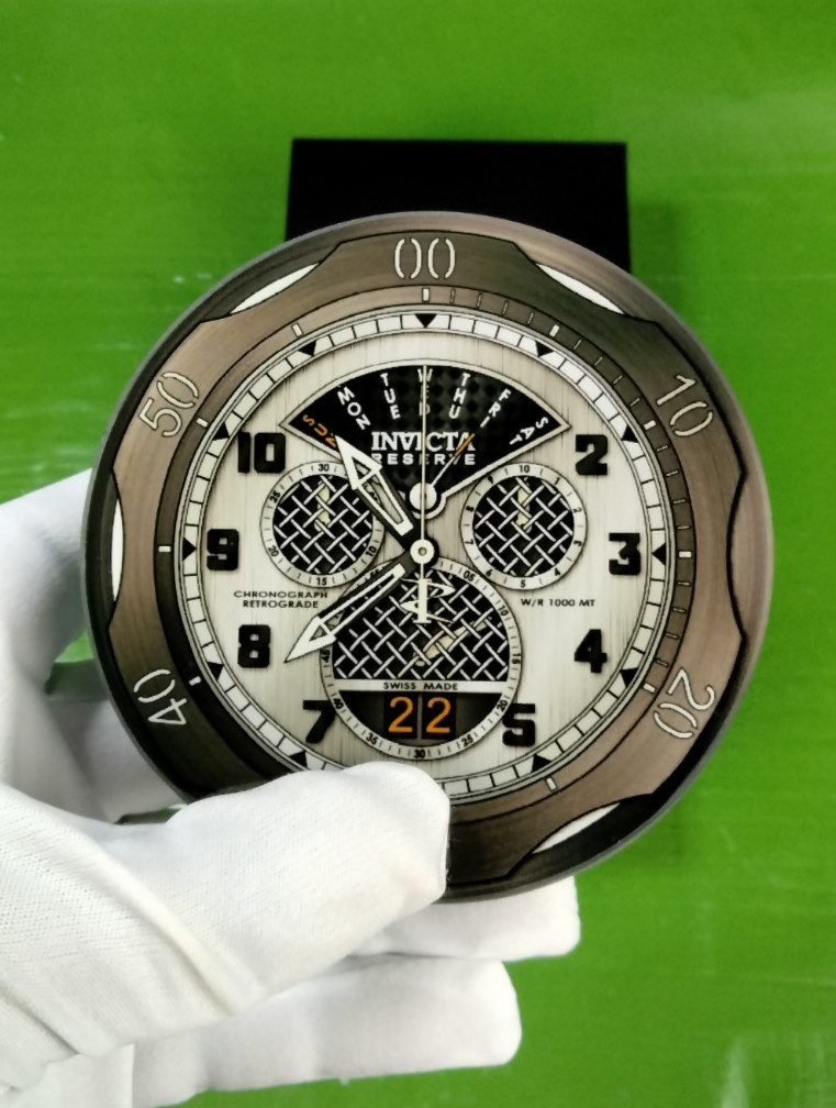 Faded Lines Invicta 6 Pc Watch Reserve FL-CS-109 Dial Glass Coaster Set in Box