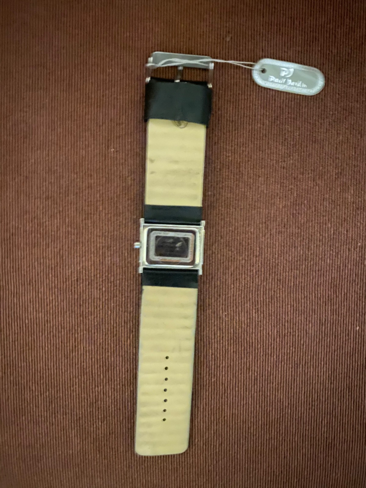 Lot of 4 watches Paul Jardin Watch Black Roman Numerals Leather Band Geneva