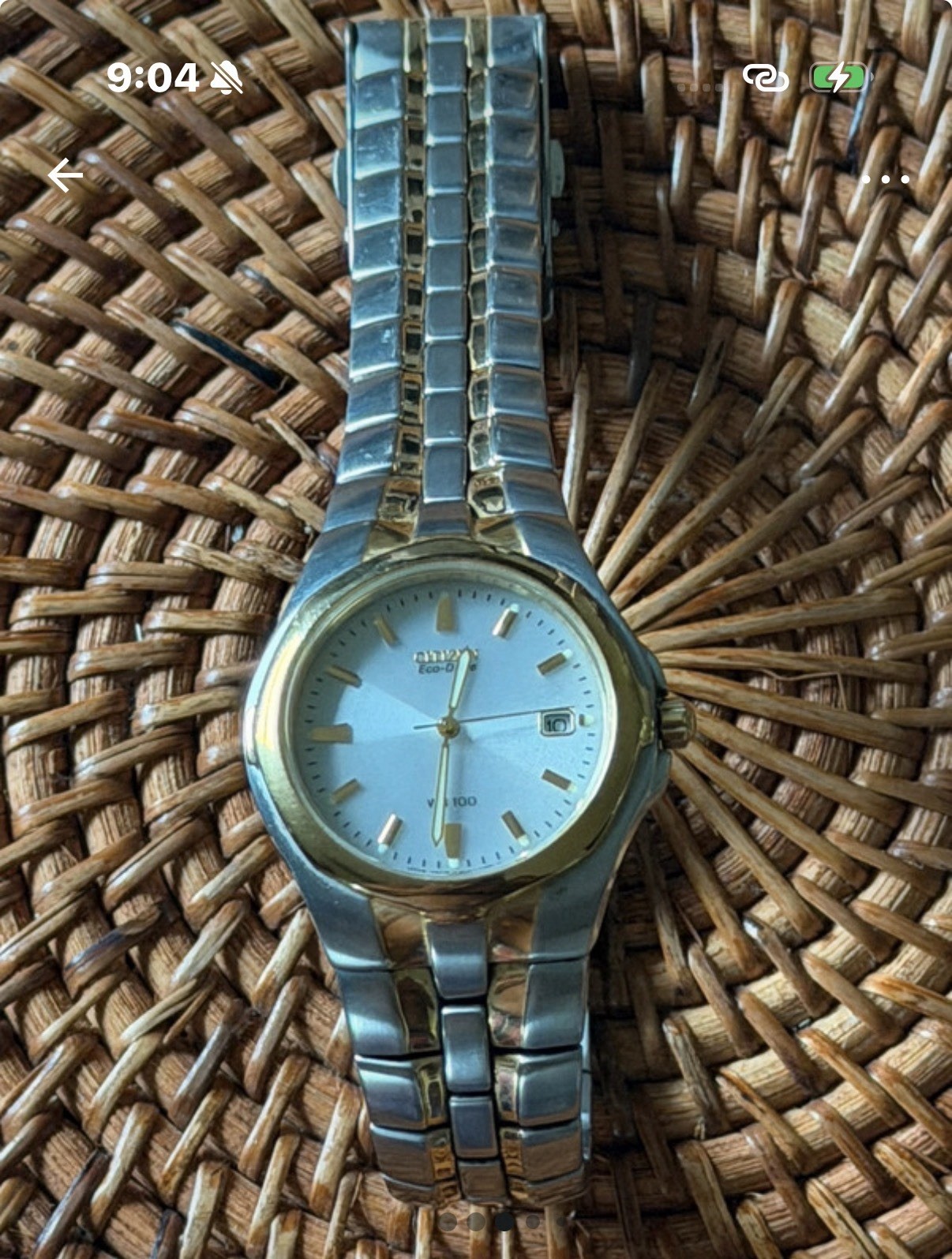 Citizen Eco-Drive Two-Tone Solar Watch (Ref. E110)