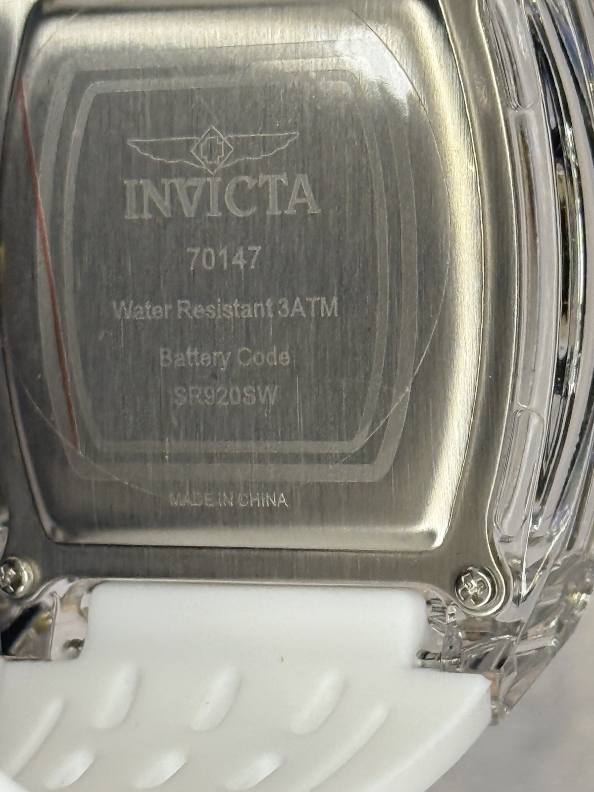Invicta S1 Rally Allogrip Watch – White Transparent Case Gold Accents – New