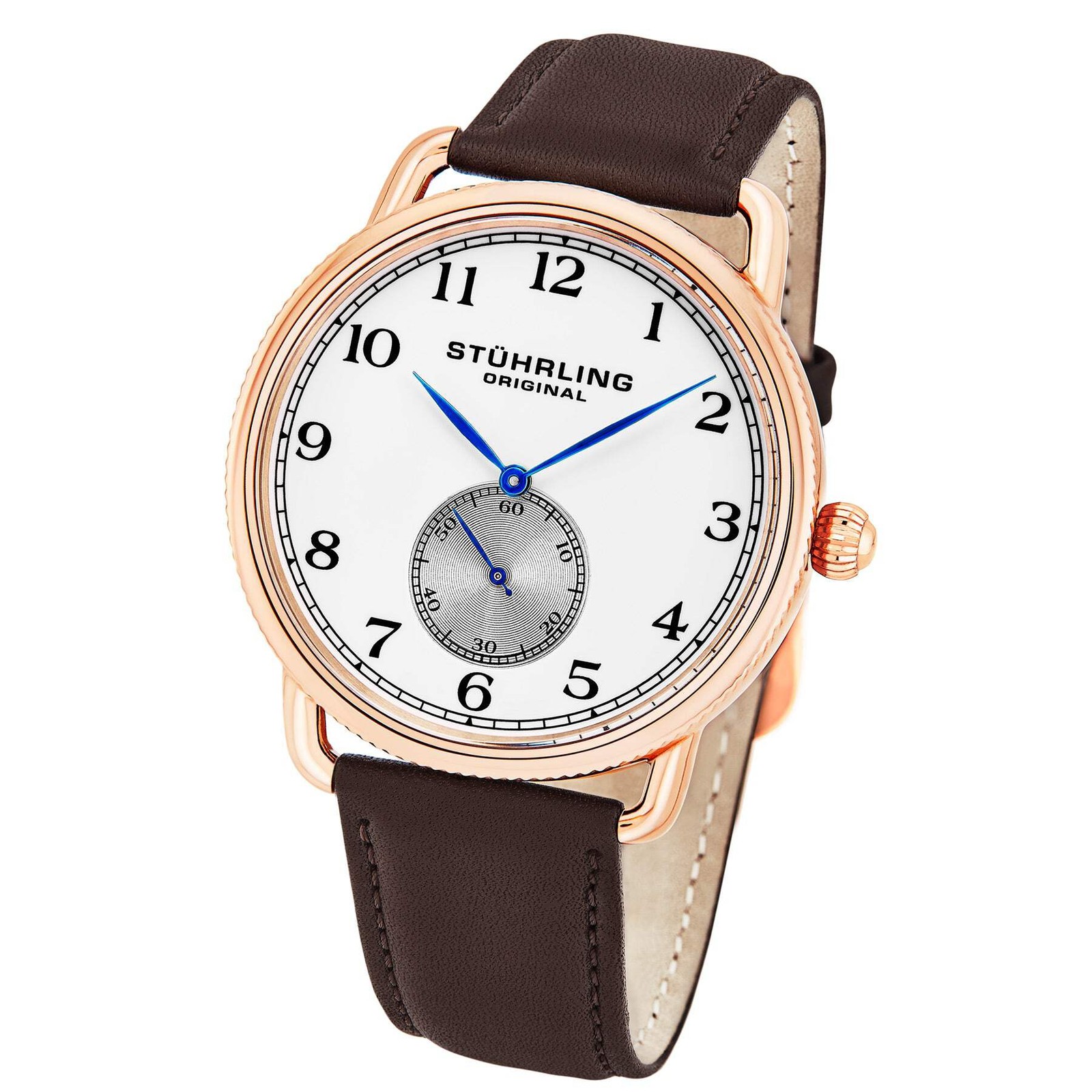 Symphony Brown/Leather/Silver Dial/Rose Case 207.04 | Silver Dial Wristwatch 207