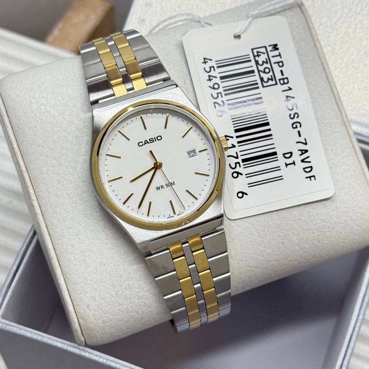 Casio MTP-B145SG-7A Two-Tone Gold Stainless Steel Analog Men’s Casual Watch
