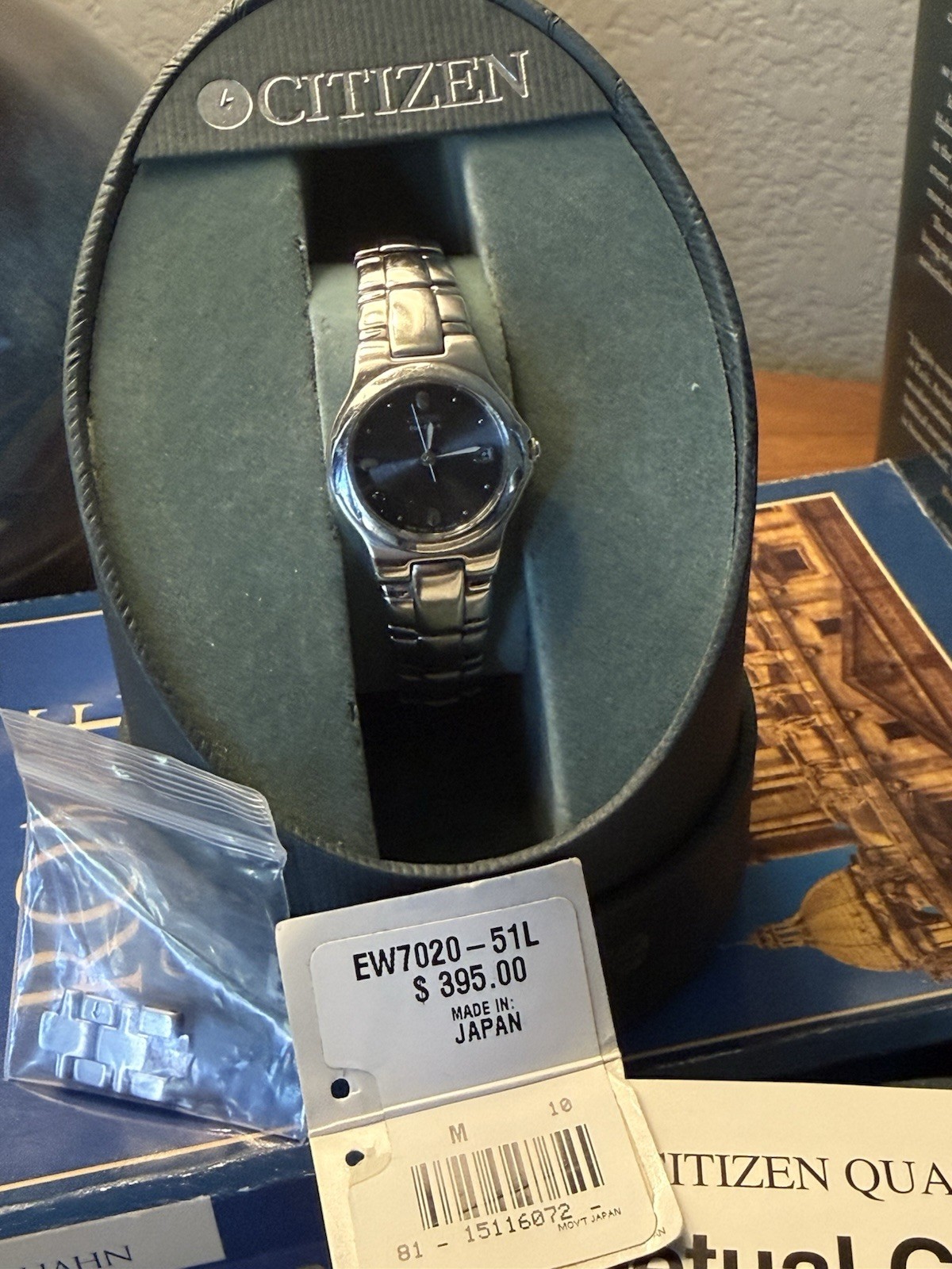 Women’s EW7020-51L CITIZEN PERPETUAL CALENDAR WATCH Titanium with box & papers