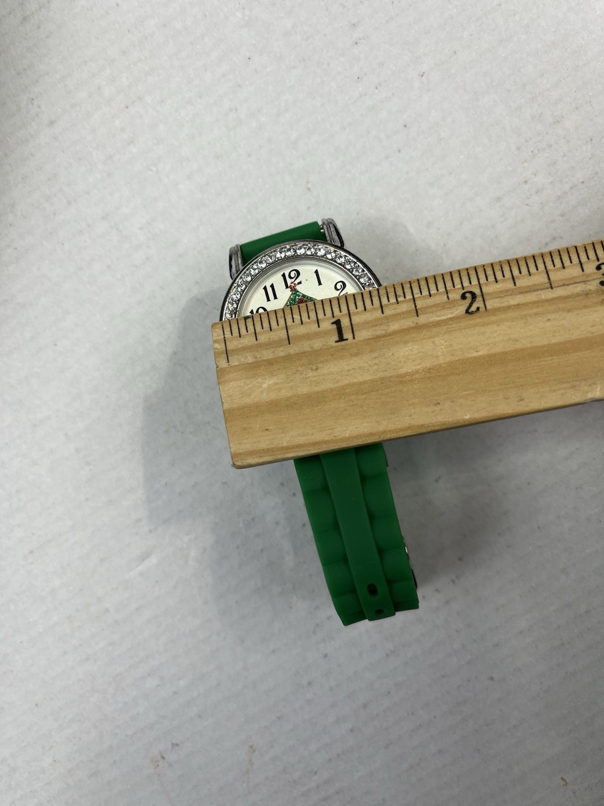 Christmas Tree Watch Green Stretch Band Holiday G