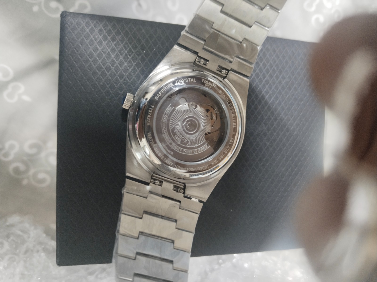 Pre Owned Tissot PRX 80 Luminous Dial Silver Bracelet Mens Gift Watch