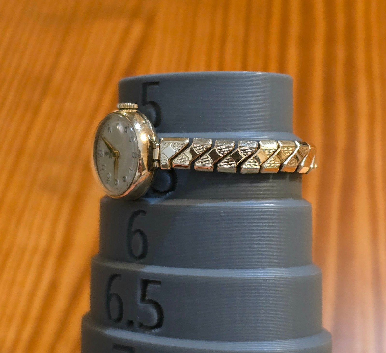 Vintage 1957 Tudor Watch, Solid Gold Case, Works Well, “Rolex” on Case, 20 mm
