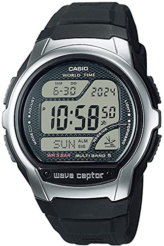 Unused CASIO WAVE CEPTOR WV-58R-1AJF Black Men’s Watch in Box