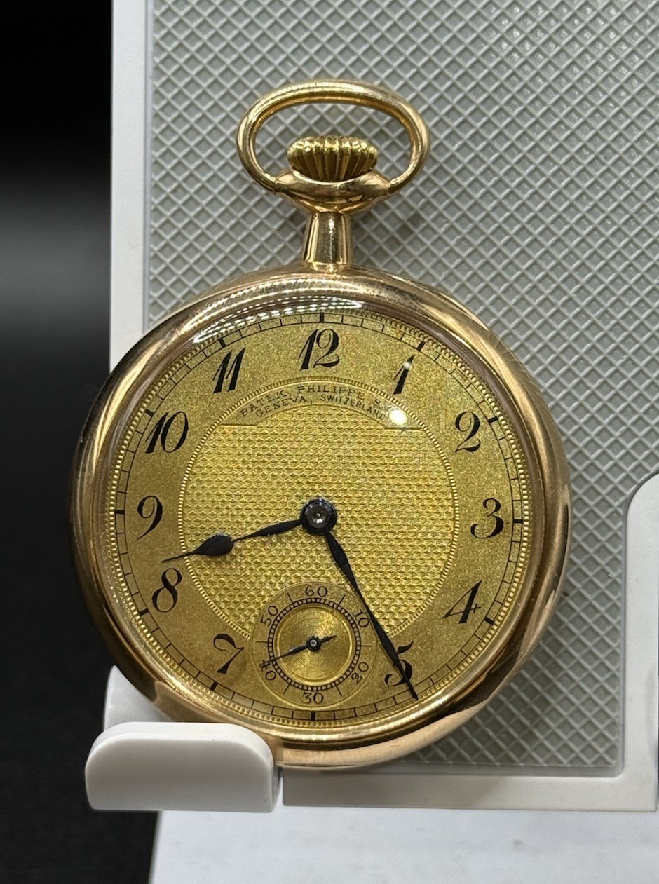 Patek Philippe Pocket Watch 14K Yellow Gold Jacket Art Deco 45 mm Circa 1930