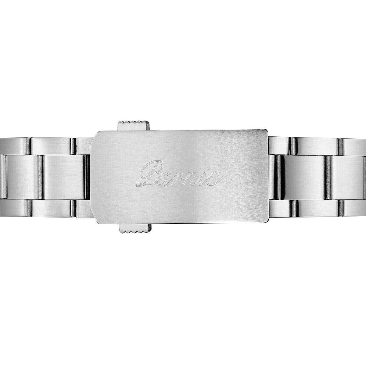 Sapphire Glass 40mm PARNIS White Dial Men’s GMT Automatic Luminous Watches
