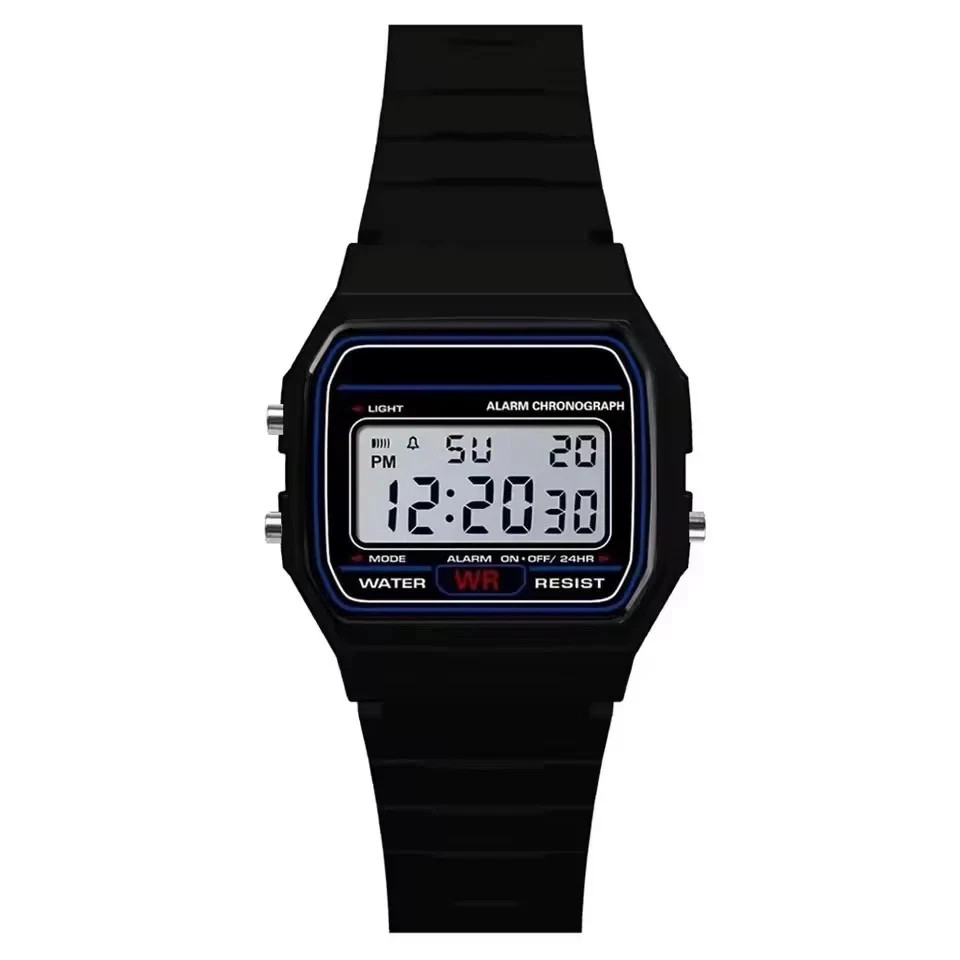 F 91W Classic Digital Resin Strap Watch Stopwatch Chronograph Sport Unisex Men*