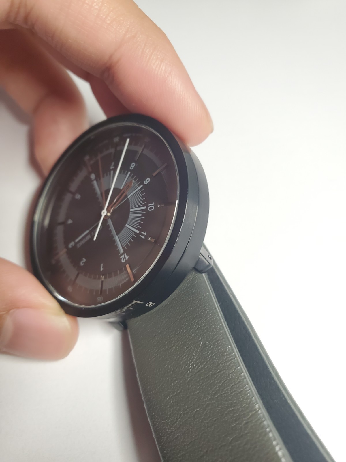 Issey Miyake Watch 1/6 Nao Tamura Design NYAK701 Leather Analog Used