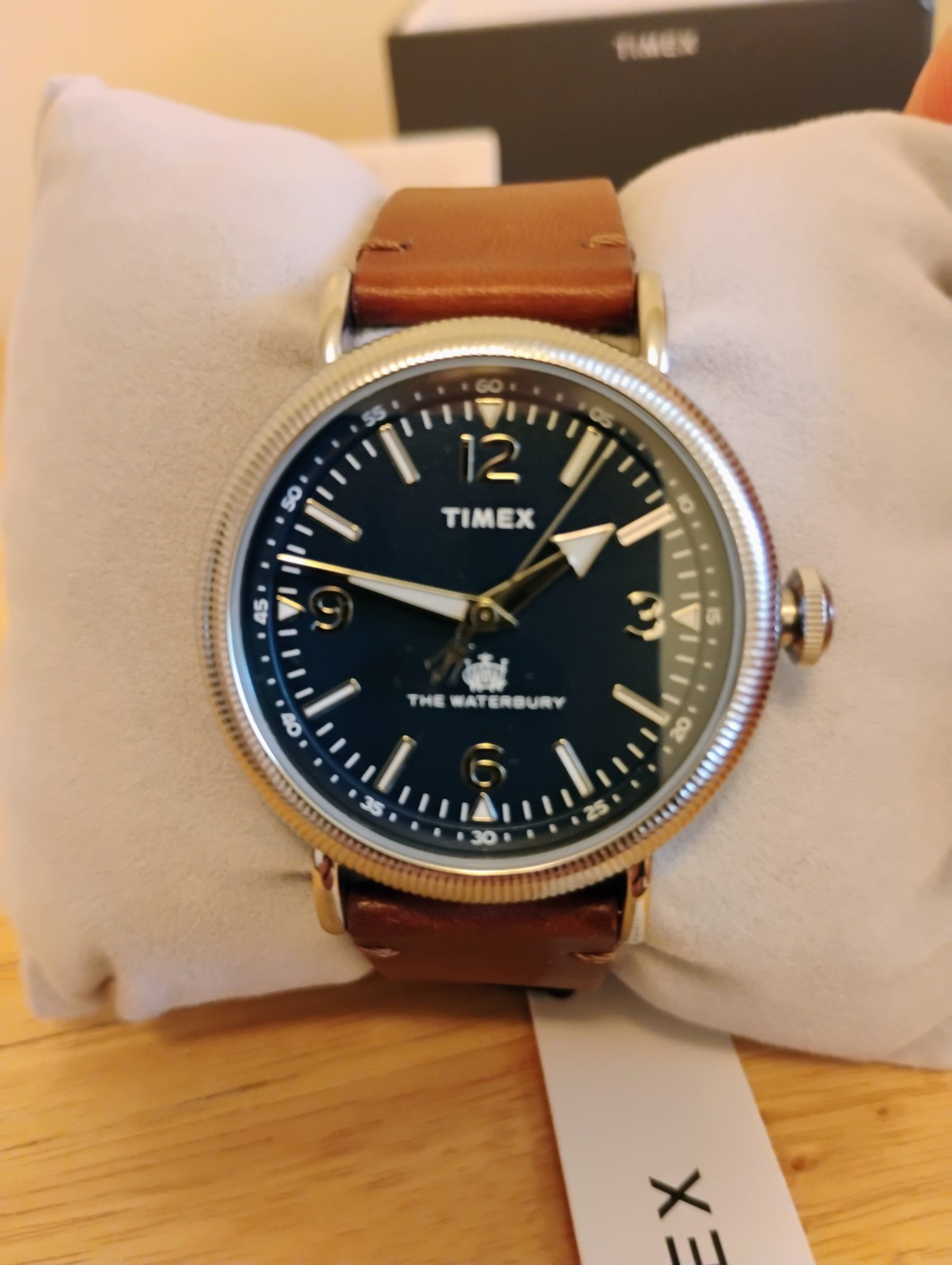 Timex Waterbury Men’s Watch, Blue Dial, Coin Edge Bezel, 50m WR