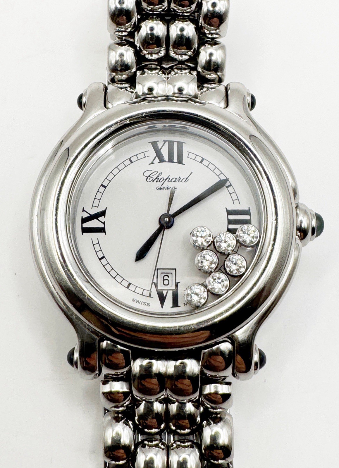 Chopard Happy Sport 7 Floating Diamond Stainless Steel 32mm Watch