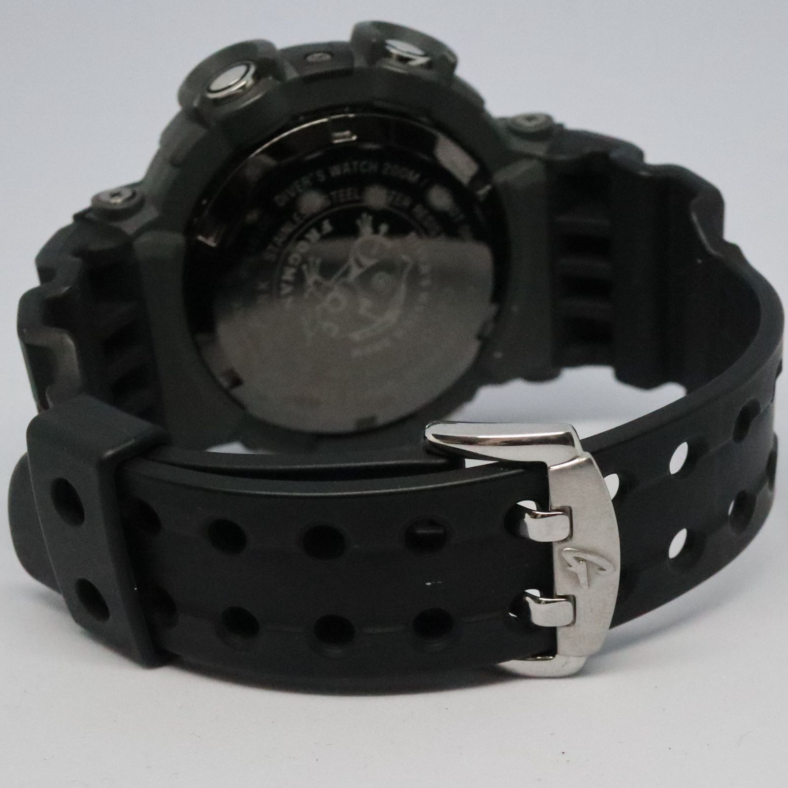 Working Item CASIO G-Shock FROGMAN GWF 1000 1JF Good Condition Black Radio Solar