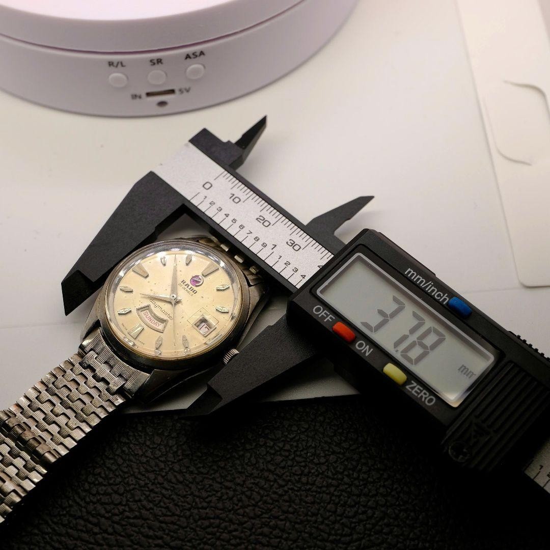 Rado Daymaster 30 Jewels Automatic Watch 37.8mm Gold Dial Swiss Vintage Working