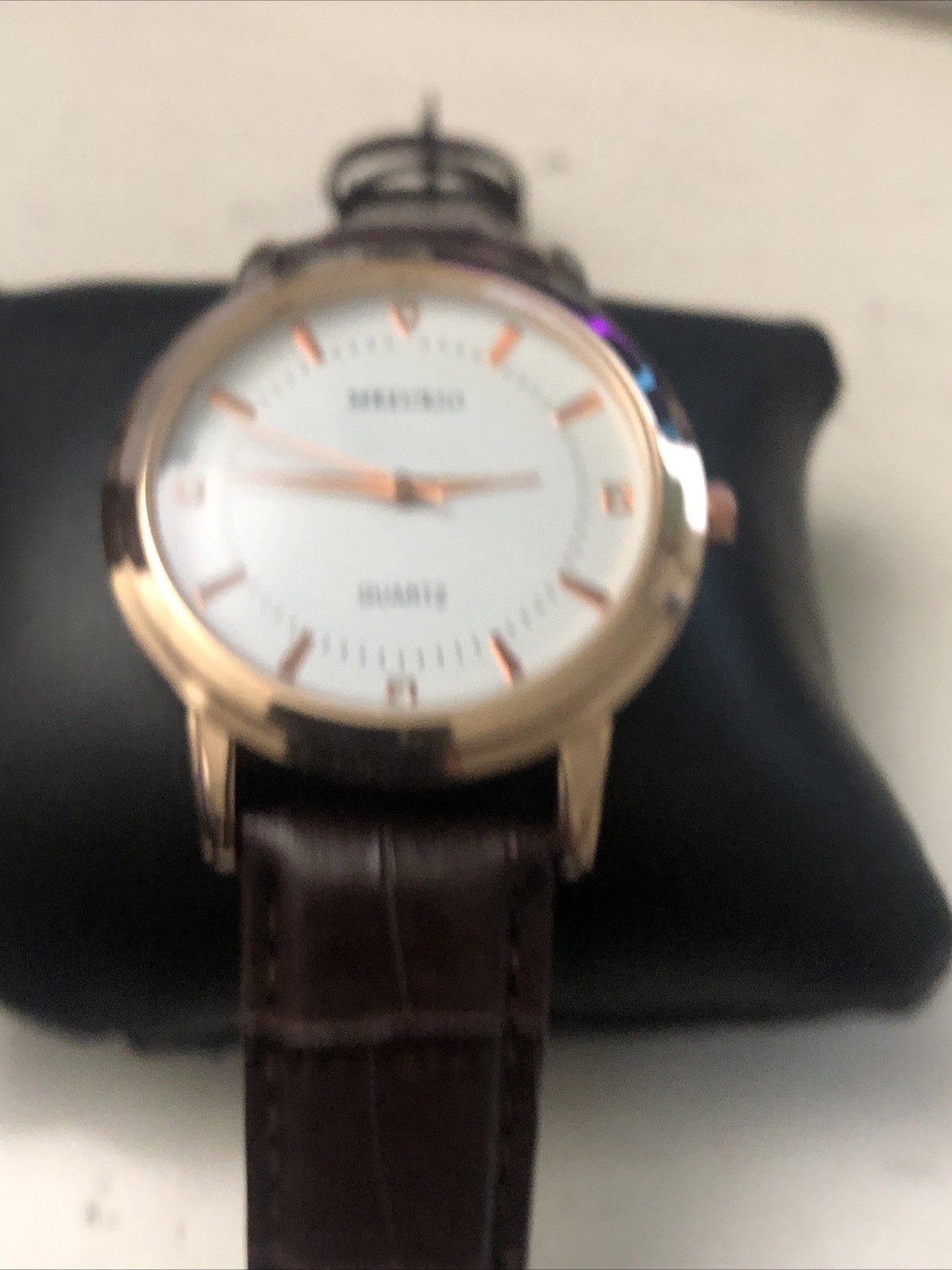 Mreurio Rose Gold Mens Watch