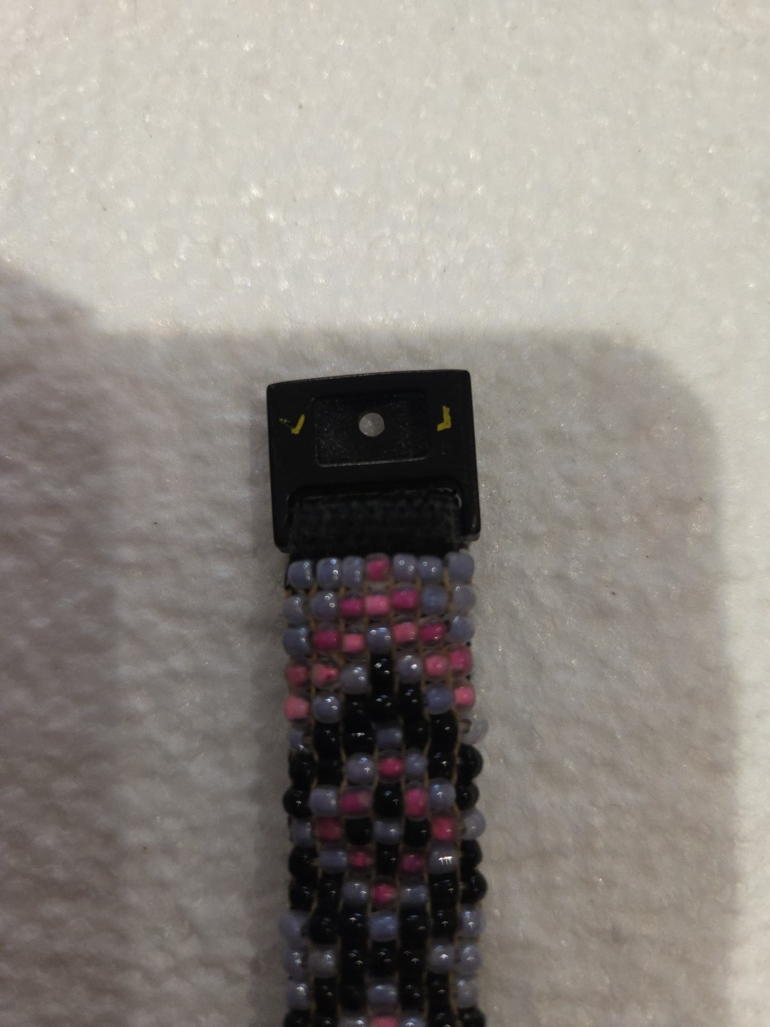 Vtg GOTCHA SURF Skate DIgital Watch 80s Orig Neon Pink/Purple Beaded Band