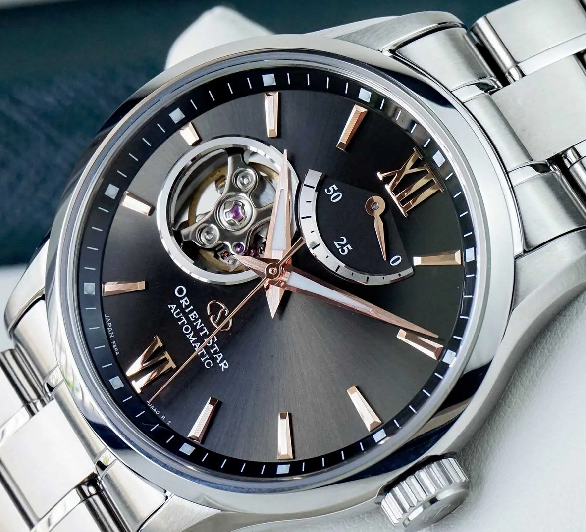 Orient Star Automatic Gray Dial Sapphire Crystal Men’s Watch RK-AT0009N