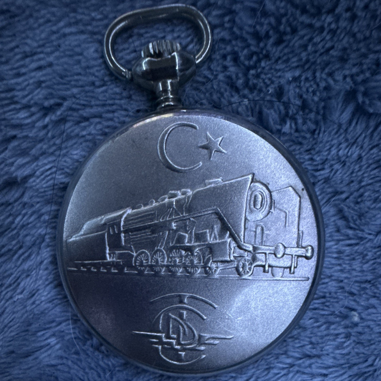 Piquette 17 Jewels Mechanical Pocket Watch Silver Full Hunter White Dial Trains