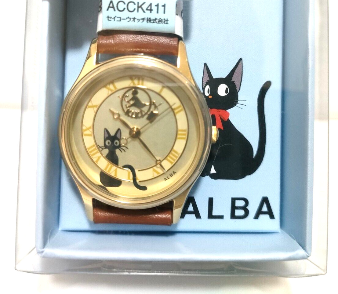 SEIKO ALBA ACCK411 Studio Ghibli Watch Kiki’s Delivery Service Jiji Gold Japan