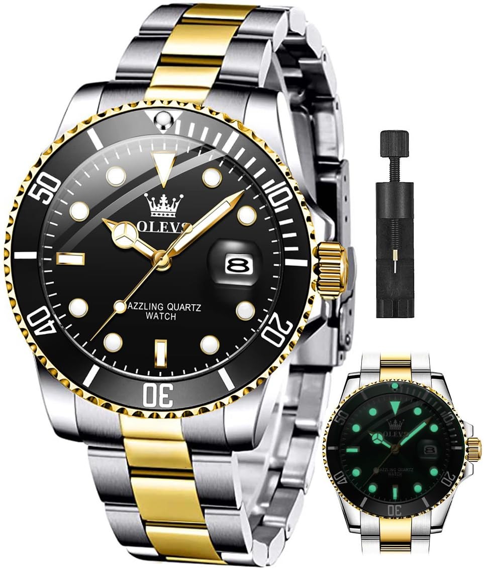 Reloj Para Hombre Dorado Elegante Uso Formal Casual Calidad 40mm 3atm TOP NUEVO
