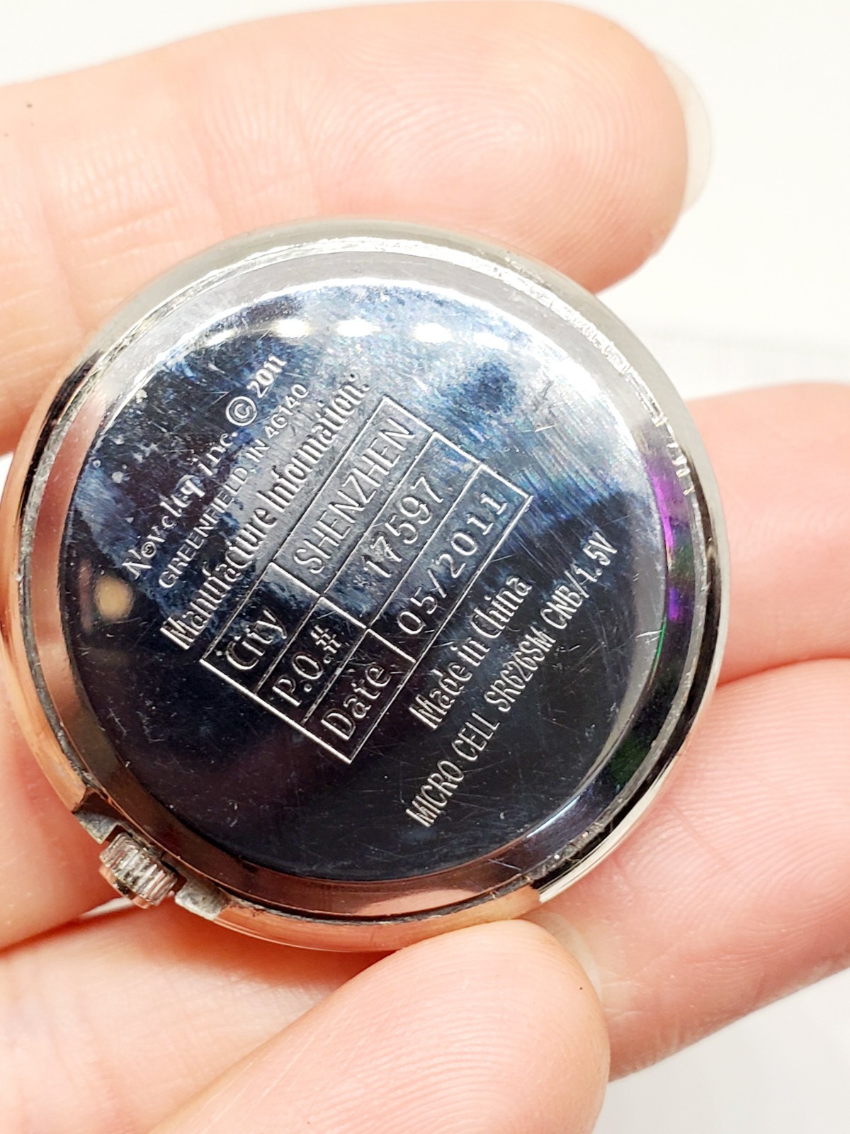 Watch red Watch Silver Toned Round Face Modern Fashion