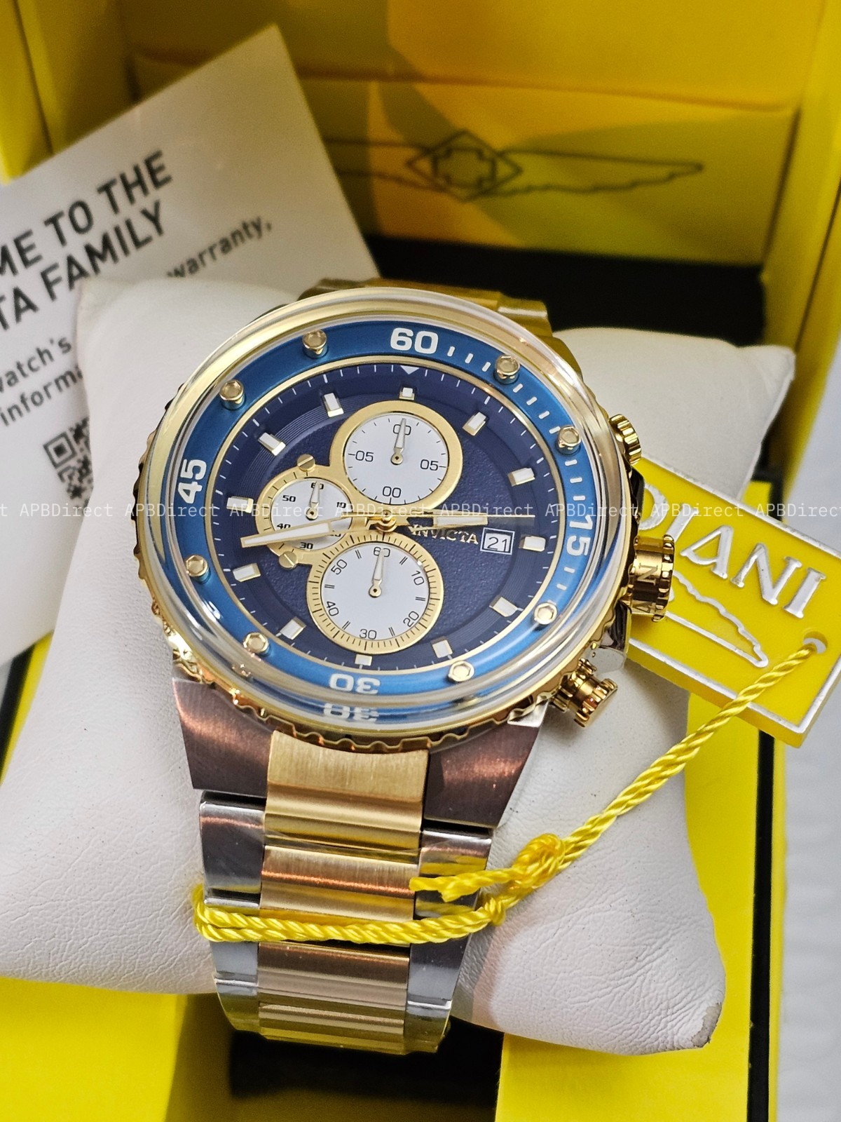Invicta – Pro Diver – Very Thick Flame-Fusion Crystal Chronograph – mens watch