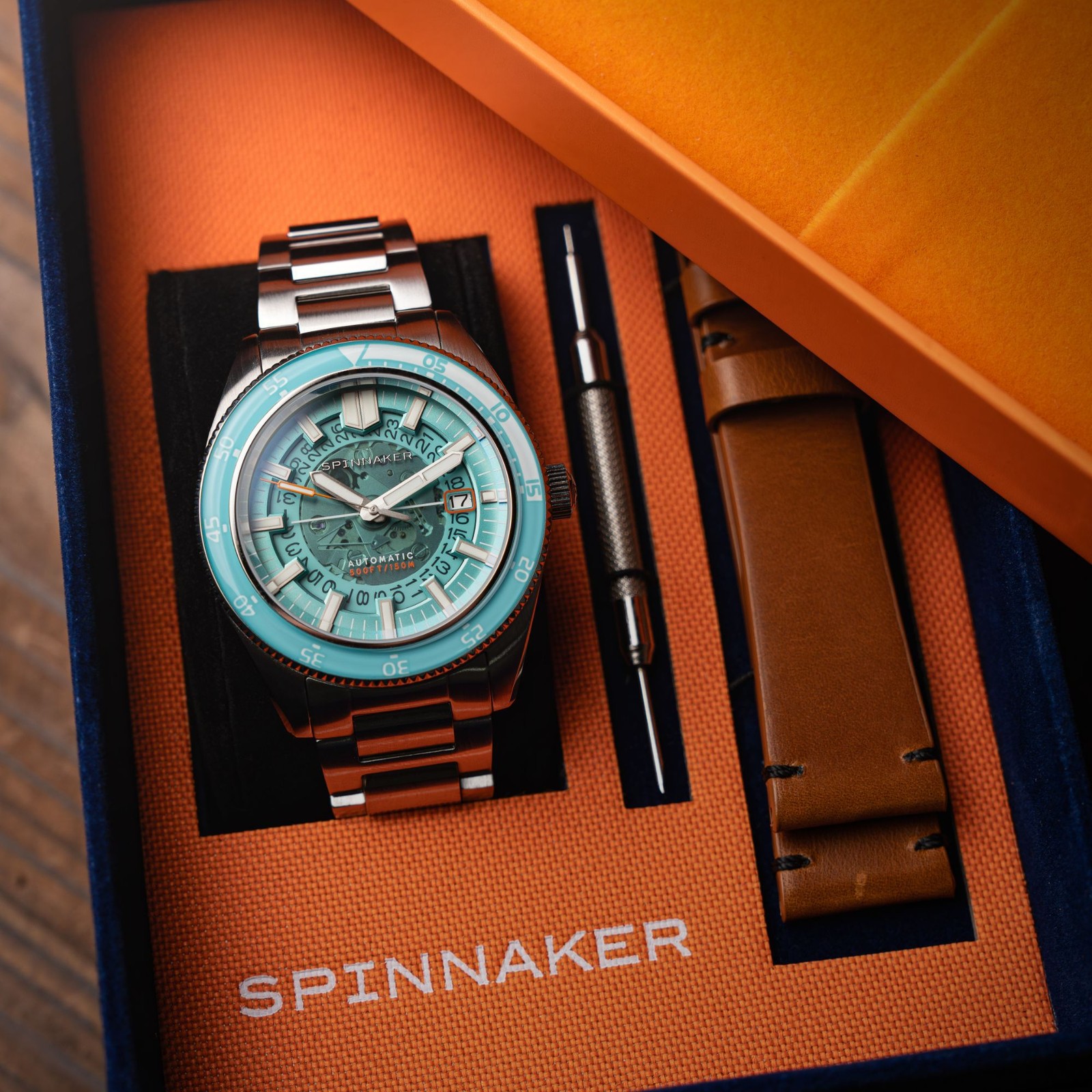 Spinnaker Fleuss Stainless Steel 43mm Japanese Automatic Wristwatch SP-5118-44