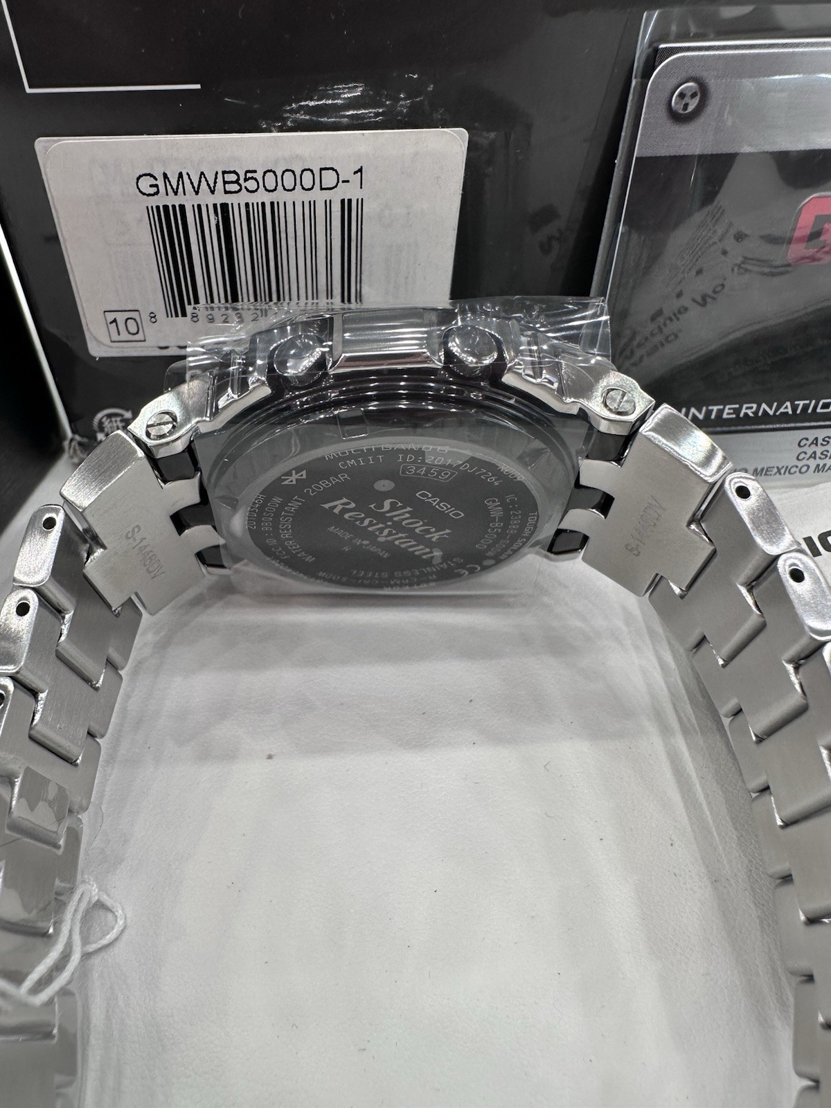 G Shock Casio Watch GMW-B5000D-1 Men’s Gray Watch New Box Papers