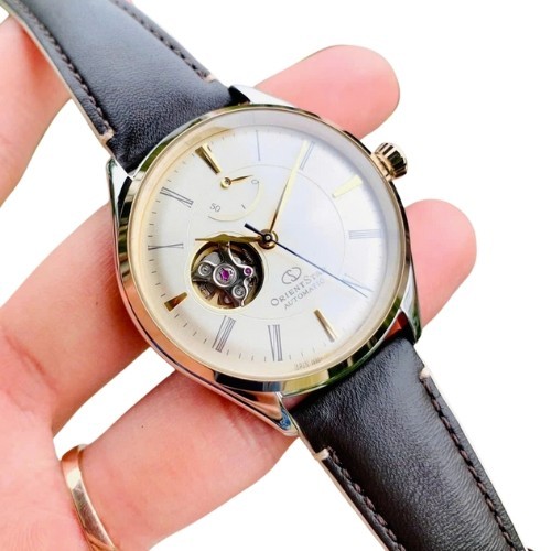 Orient Star RK-AT0201G Automatic Gold Dial Men’s Watch Power Reserve Indicator