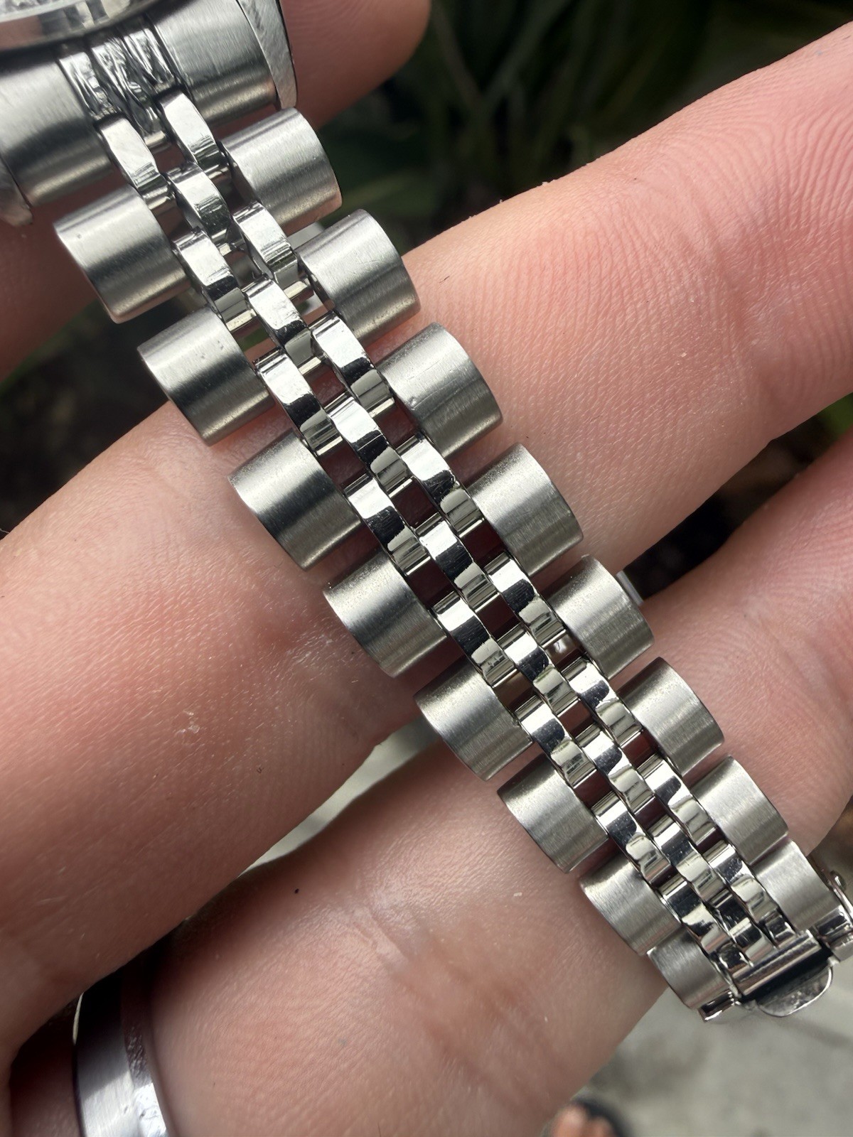 Rolex Ladies Datejust Pink MOP Diamond Dial Diamond Bezel Jubilee Band