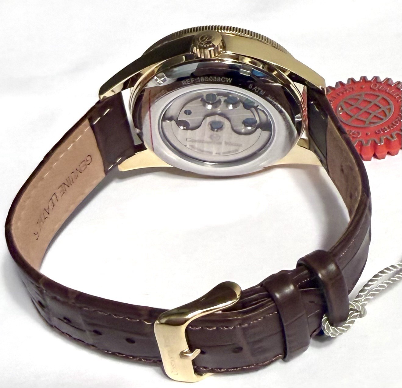 44mm Milled Goldtone Bezel | LE#201/700 | Power Reserve | Constantin Weisz Watch