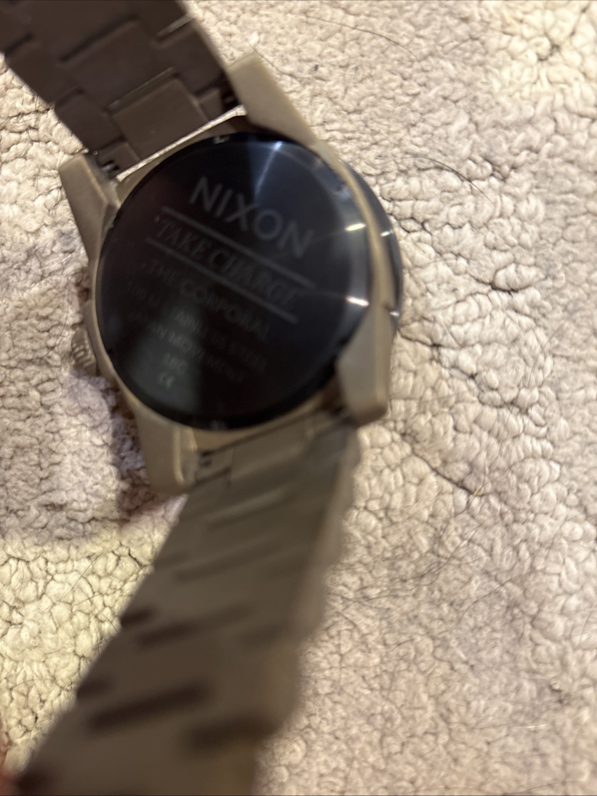 New Nixon Corporal Bronze Cerakote glow in the dark watch, extra link/box