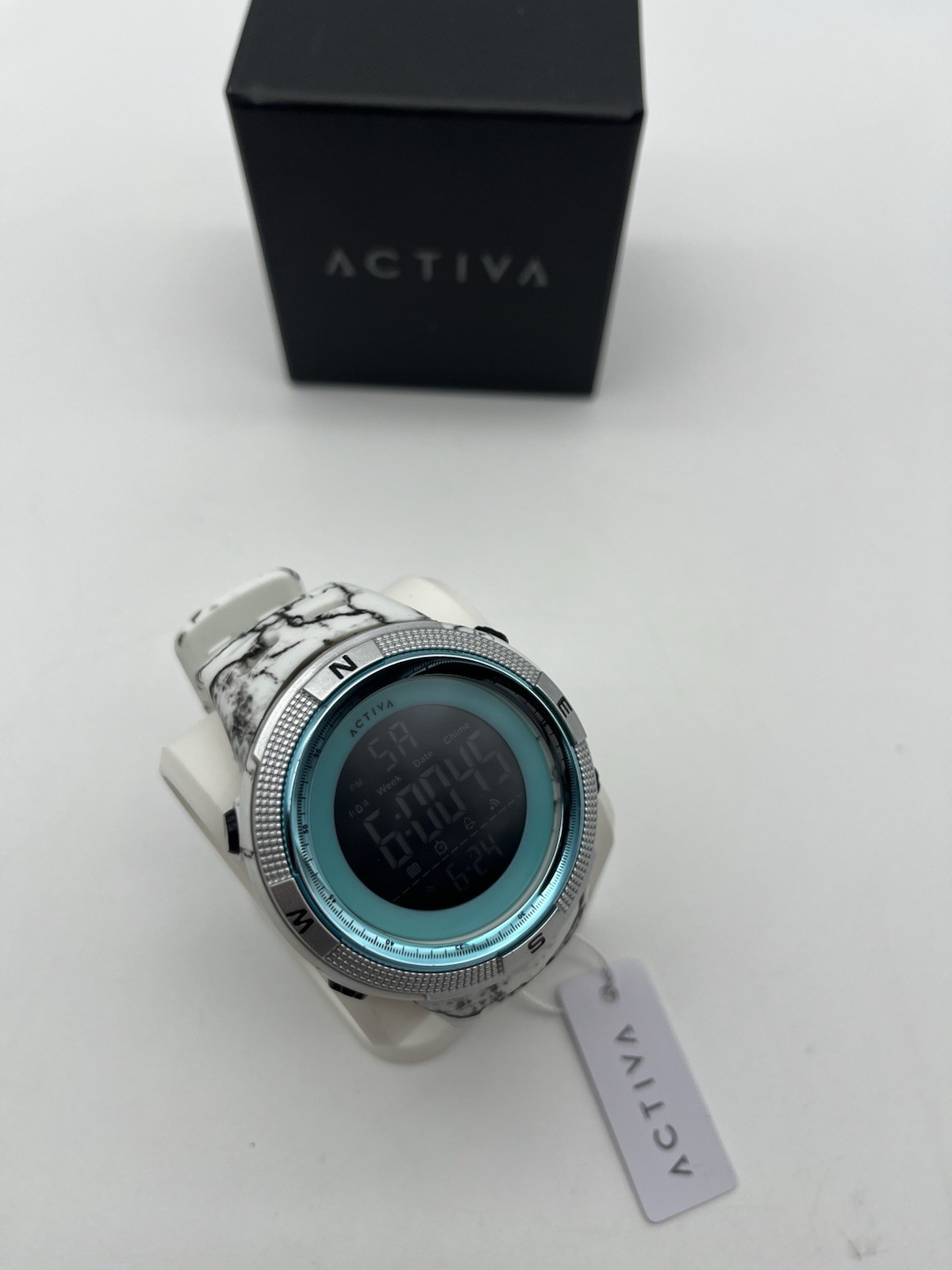 Activa Summit X Invicta Men’s Digital Watch 50mm White Camouflage ACW1915MC-005