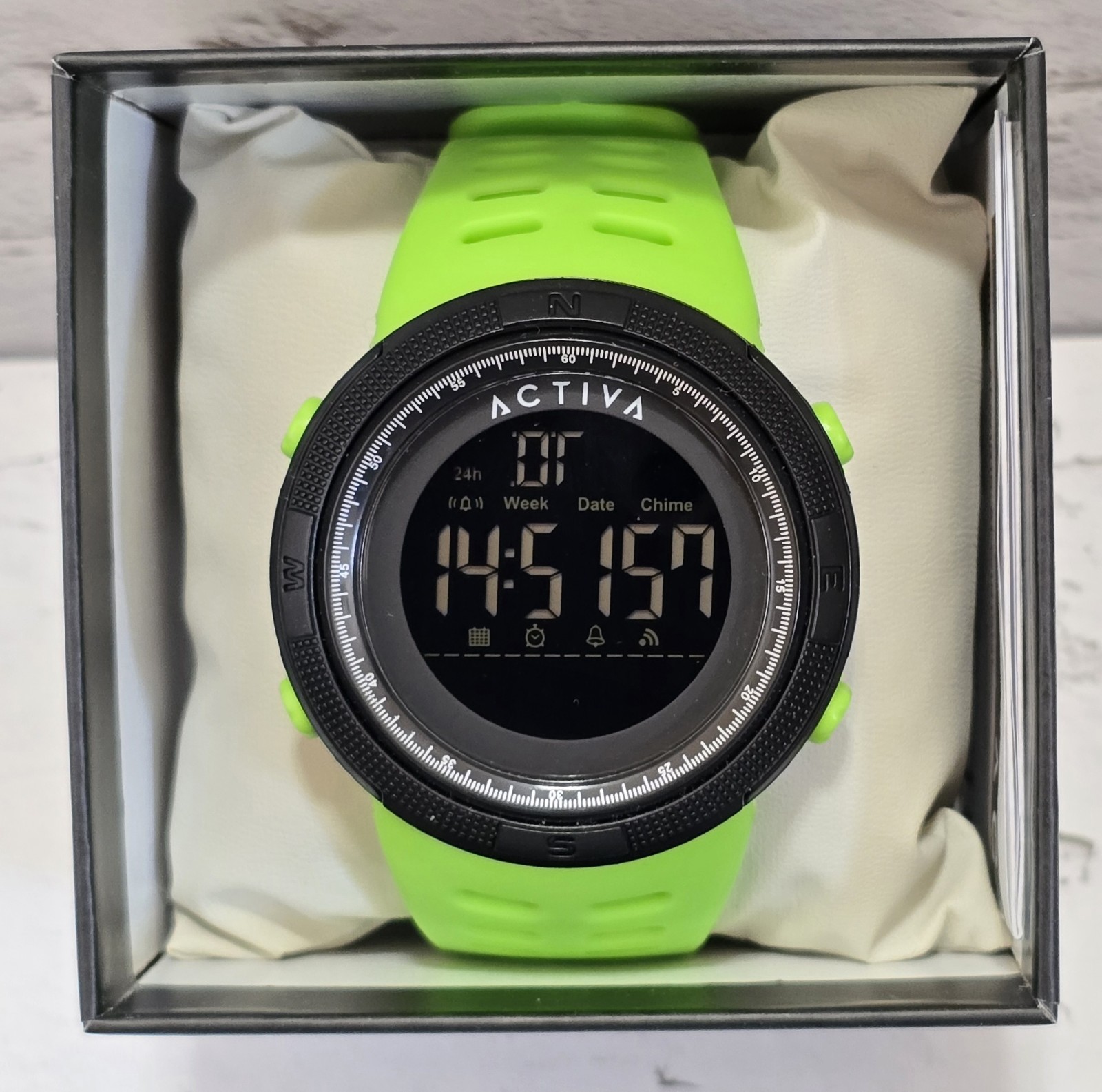 Activa X Invicta Digital Men’s Watch 50mm Black Green ACW1915-005 Brand New