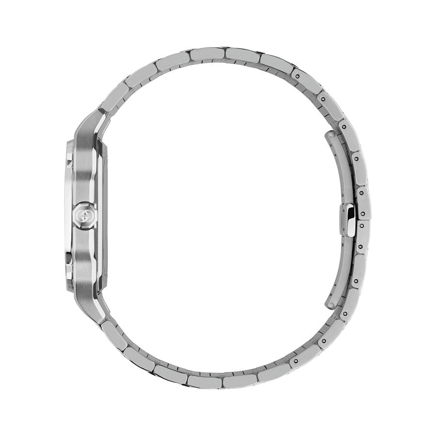 Gucci G-Flat Automatic 36mm Black Dial Men’s Watch YA166401 Stainless Steel NEW