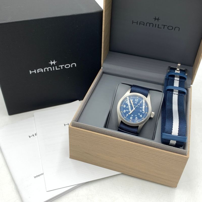 Hamilton Khaki H694390 Men Wristwatch 42mm Navy Used Fishing