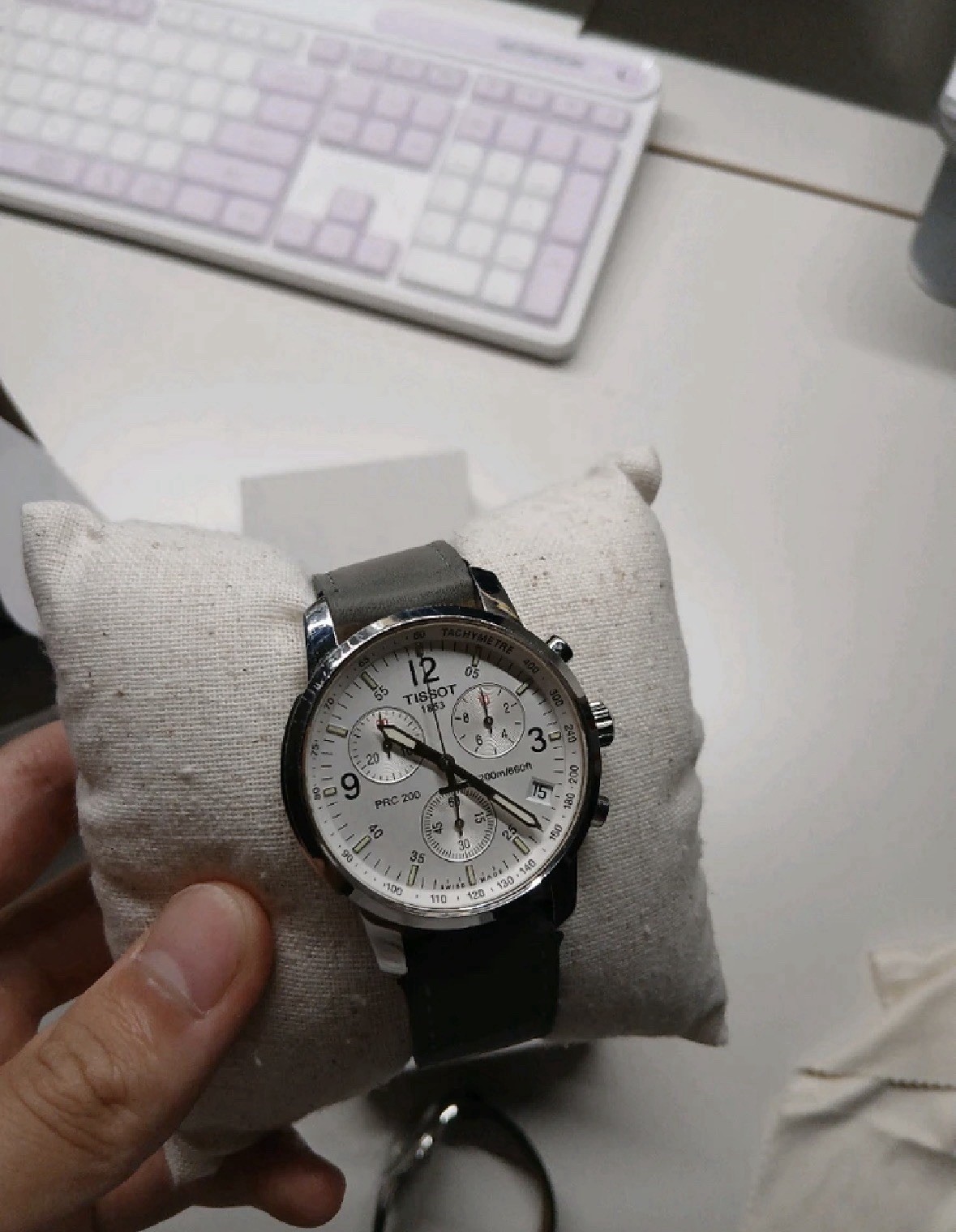 Tissot PRC 200 Chronograph Quartz White Dial Men’s Watch