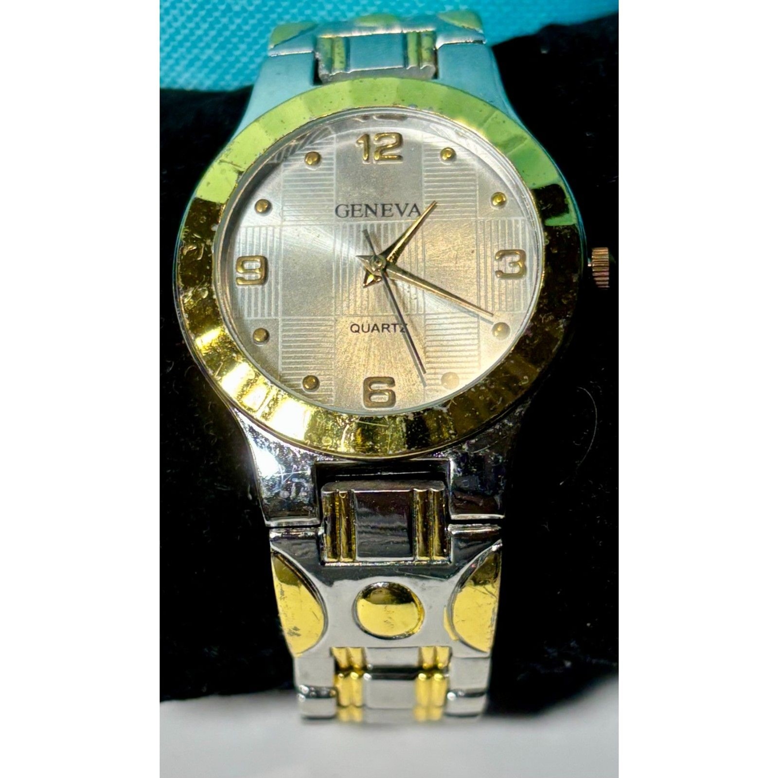 Stunning Two-Tone Geneva Quartz Watch – Fresh Battery!